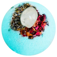 Load image into Gallery viewer, Snow Quartz Manifestation Powerful Reiki Crystal Bath Bomb VEGAN