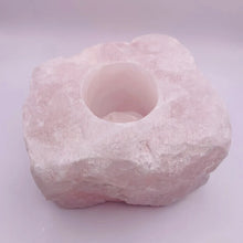 Load image into Gallery viewer, Rose Quartz Candle Holder