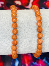 Load image into Gallery viewer, 6mm Gold Stone Bead Bracelet