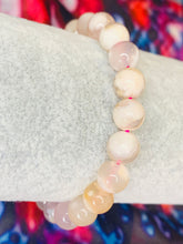 Load image into Gallery viewer, Cherry Blossom (Flower) Agate Bead Bracelet