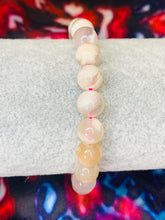 Load image into Gallery viewer, Cherry Blossom (Flower) Agate Bead Bracelet