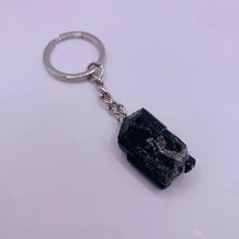 Load image into Gallery viewer, Rough Black Tourmaline Keyring