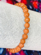 Load image into Gallery viewer, 6mm Gold Stone Bead Bracelet