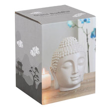Load image into Gallery viewer, Large Grey Buddha Head Oil Burner