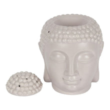 Load image into Gallery viewer, Large Grey Buddha Head Oil Burner