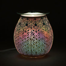 Load image into Gallery viewer, 3D Geometric Flower Light Up Electric Oil Burner