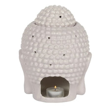 Load image into Gallery viewer, Large Grey Buddha Head Oil Burner