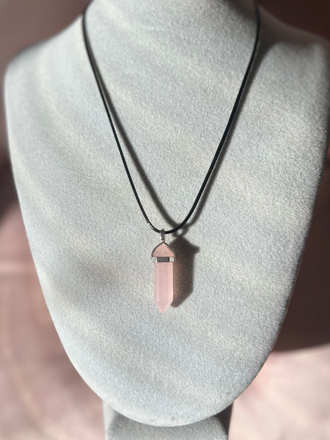 Rose Quartz Point Pendant