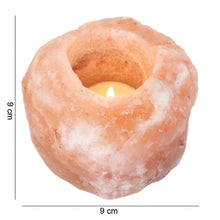 Load image into Gallery viewer, Single Himalayan Salt Candle Holder
