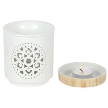 Load image into Gallery viewer, White Mandala Burner
