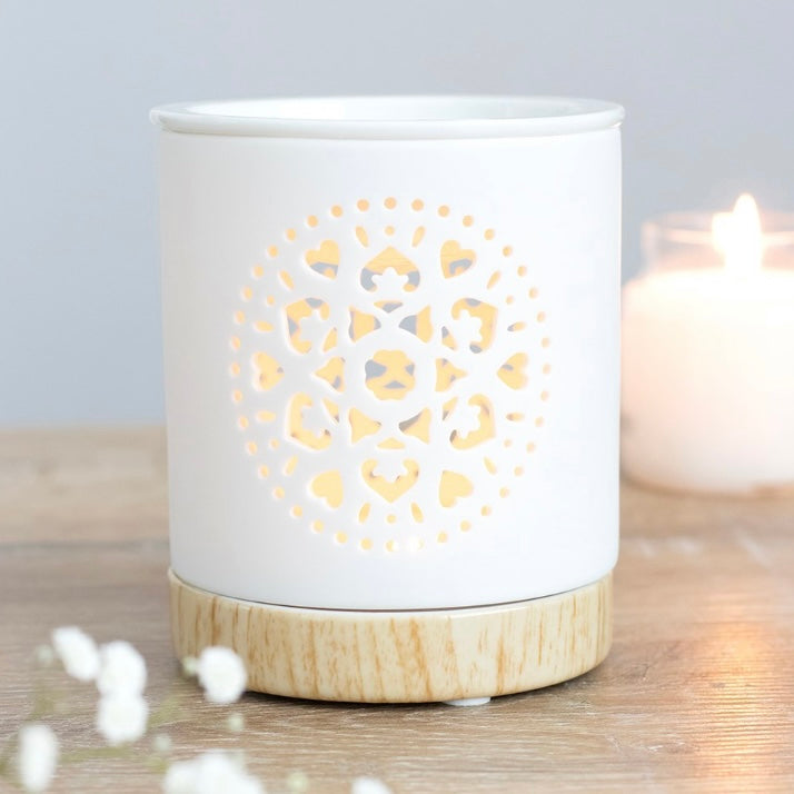 White Mandala Burner