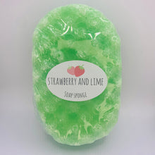 Load image into Gallery viewer, Strawberry &amp; Lime Soap Sponge
