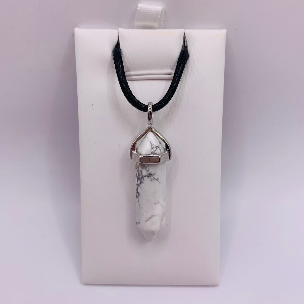 Howlite Point Pendant