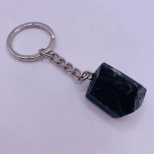 Load image into Gallery viewer, Rough Black Tourmaline Keyring
