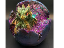 Load image into Gallery viewer, Baby Dragon LED Geode Hatching Dragon Egg
