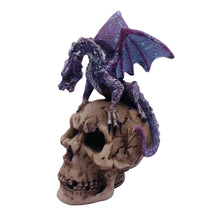 Load image into Gallery viewer, Dragon Purple on Ivory Skull
