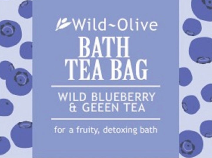 Wild Blueberry & Green Tea Bath Tea Bag