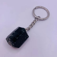 Load image into Gallery viewer, Rough Black Tourmaline Keyring
