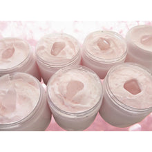 Load image into Gallery viewer, Rose Quartz Crystal Infused Reiki Charged Luxury Whipped Body Butter VEGAN
