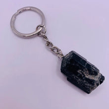 Load image into Gallery viewer, Rough Black Tourmaline Keyring
