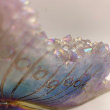 Load image into Gallery viewer, Titanium Angel Aura Amethyst Cluster Fairy
