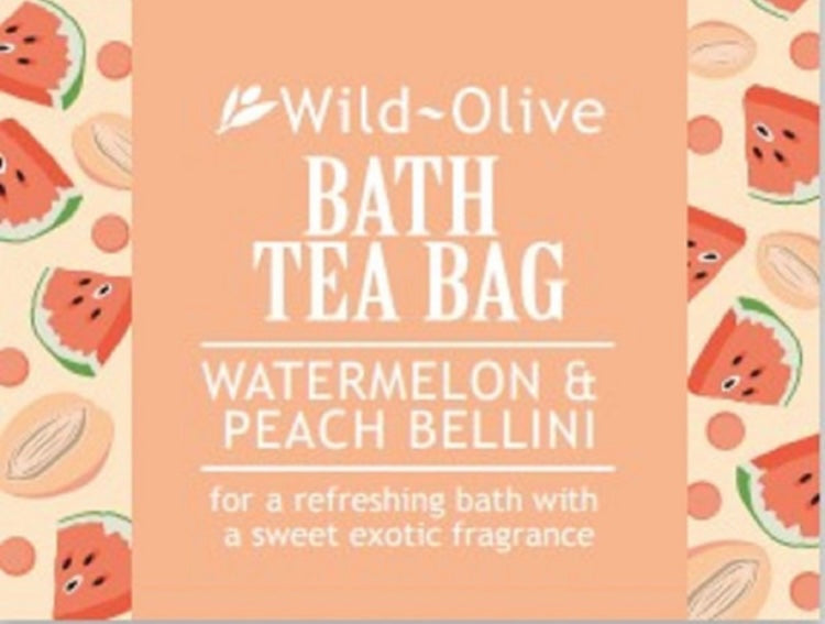 Watermelon & Peach Bellini Bath Tea Bag