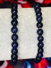 Load image into Gallery viewer, 6mm Blue Goldstone Bead Bracelet

