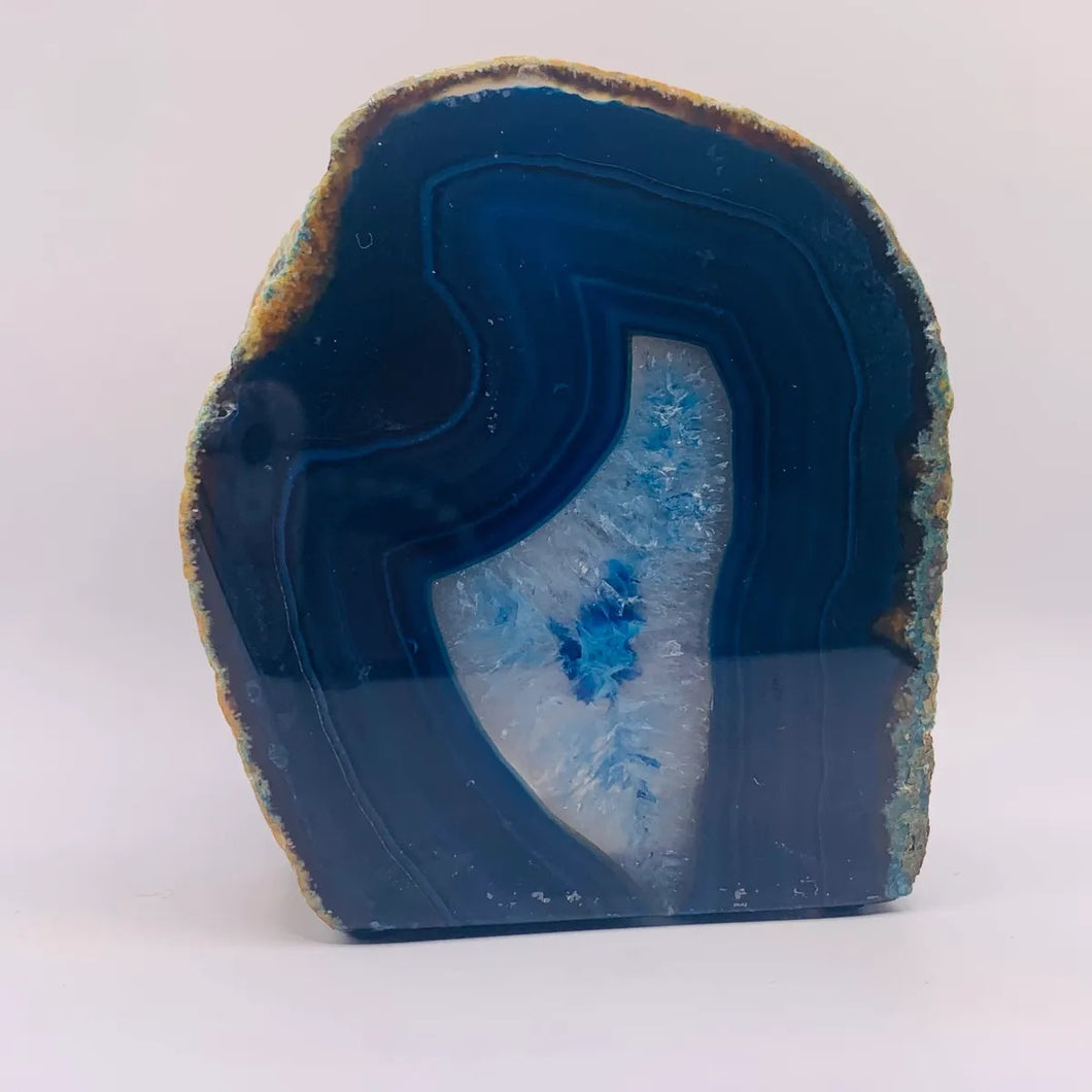 Blue Agate Candle Holder