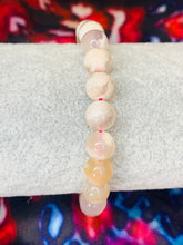 Load image into Gallery viewer, Cherry Blossom (Flower) Agate Bead Bracelet
