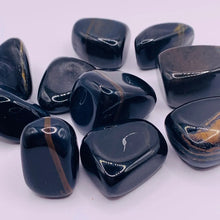 Load image into Gallery viewer, Blue Tiger Eye Tumble Stone
