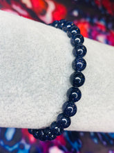 Load image into Gallery viewer, 6mm Blue Goldstone Bead Bracelet
