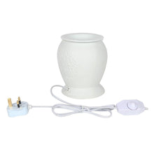 Load image into Gallery viewer, Tree of Life White Ceramic Electric Oil Burner
