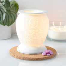 Load image into Gallery viewer, Elephant White Ceramic Electric Oil Burner

